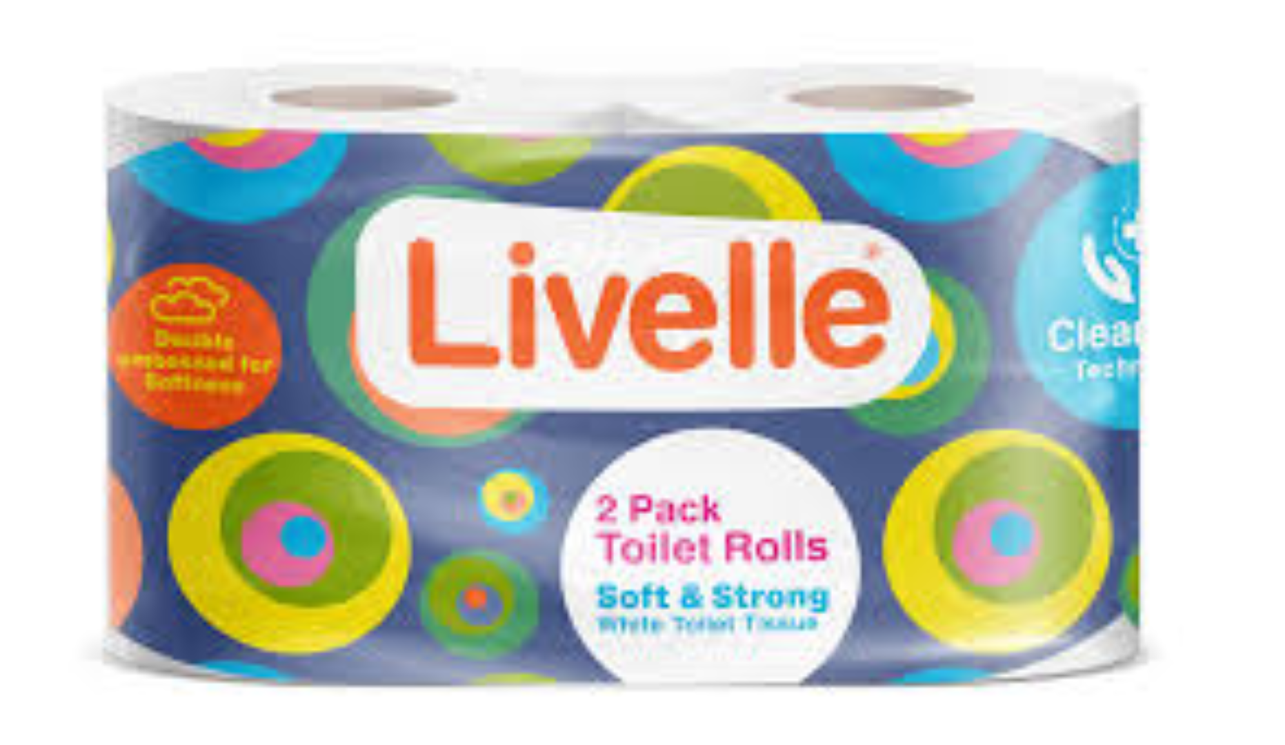  Livelle Toilet Tissue - 200 Sheets   100% Virgin  2 Ply - Twin Pack